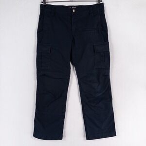 LAPG Stretch Ops Tactical Pants Womens 10 SHORT Navy Blue Ripstop Cargo Work